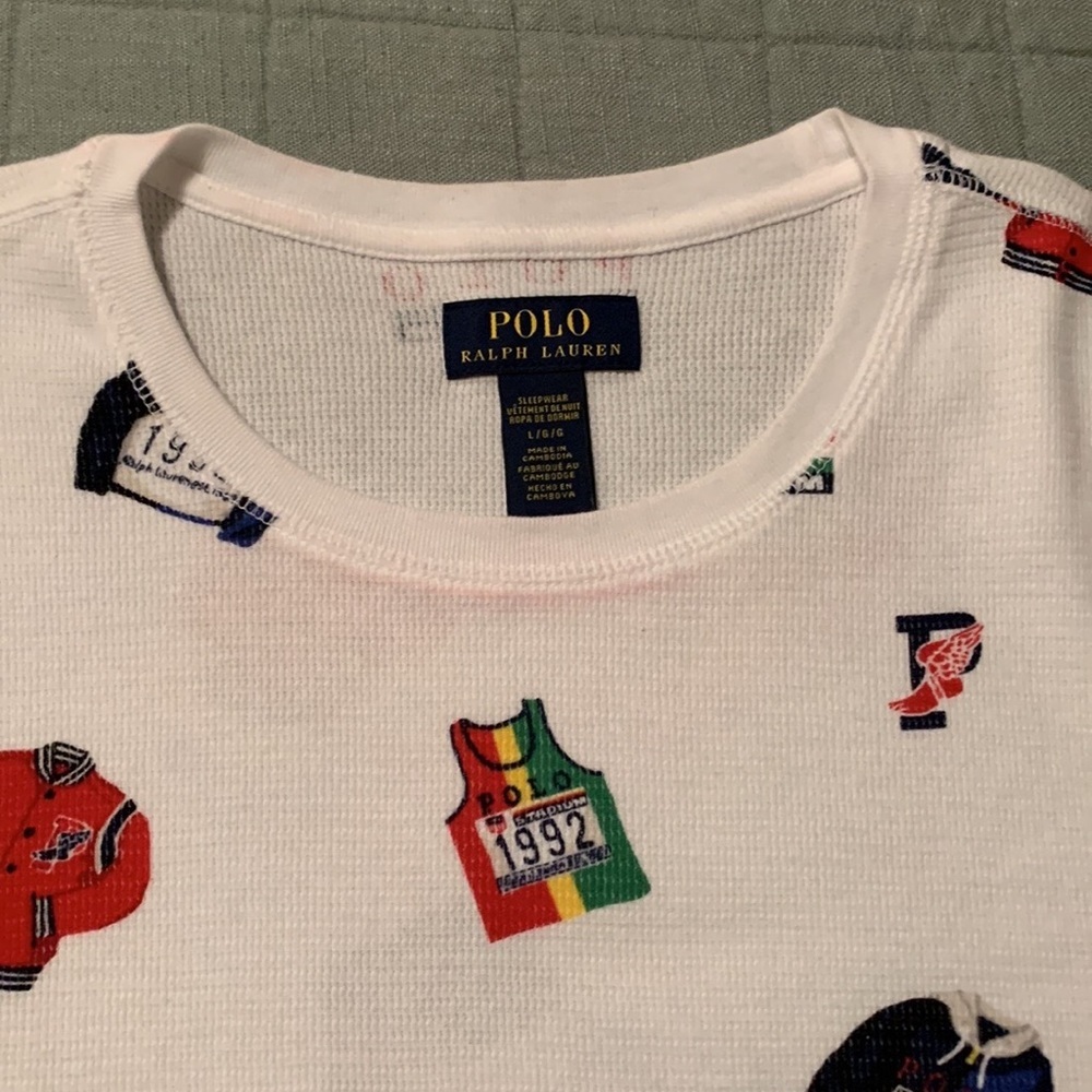 Polo Ralph Lauren Logo Cotton Sleep Sweatshirt - Picture 3 of 11